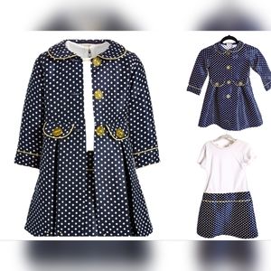 Blueberi Boulevard Coat Dress Set - 2 pieces (5 years)- Like new